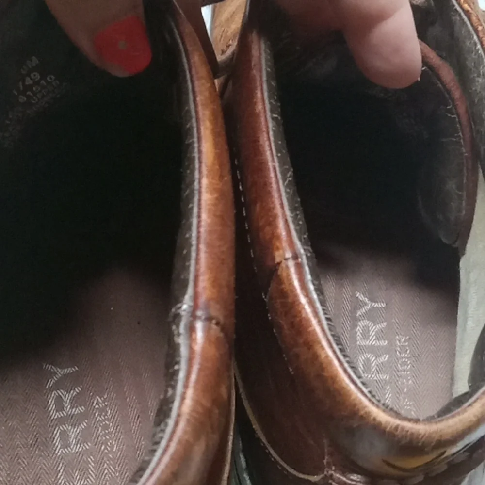 Sperry top siders brown men's shoes size 10